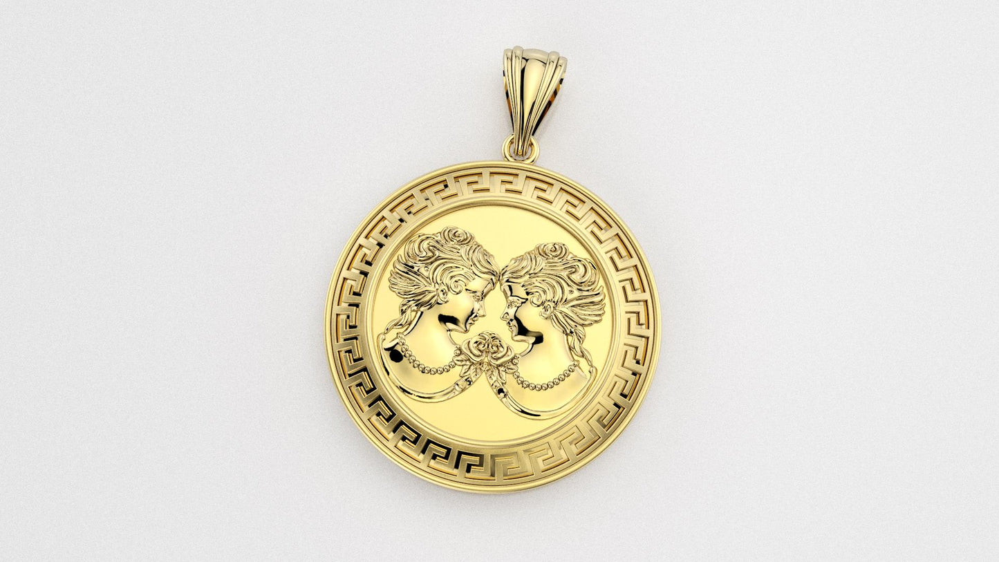 Pendentifs signe astrologique en or 10k